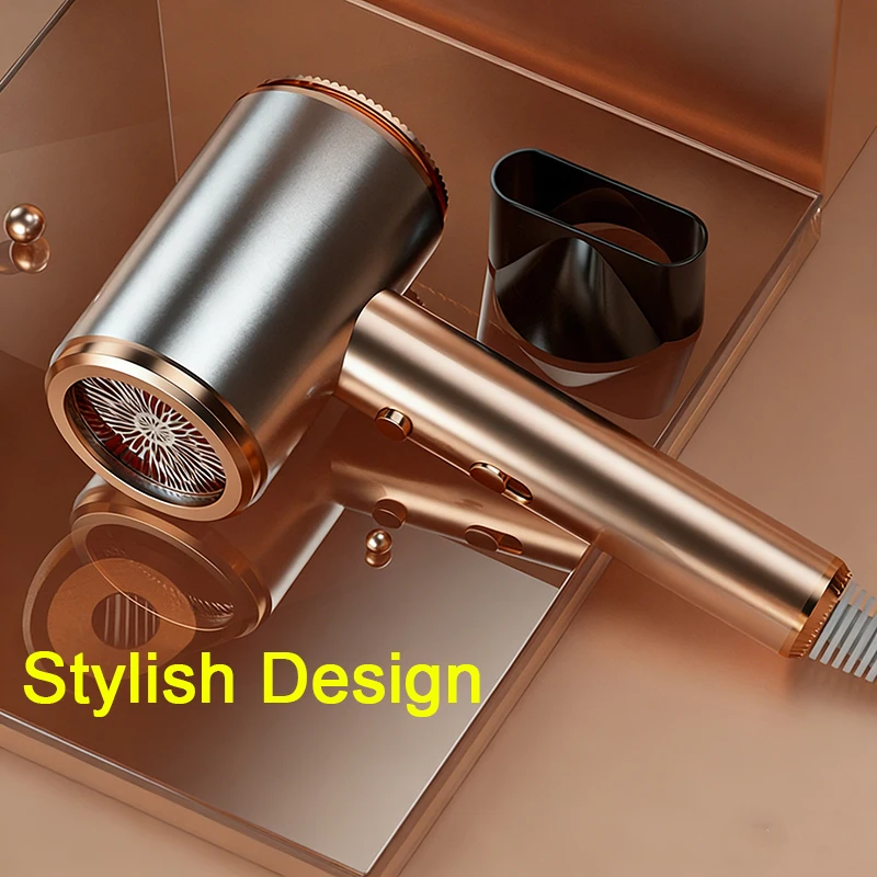 

Фен мощностью 1500 Вт с насадками-диффузором и концентратором, легкий, с мощным воздушным потоком для быстрой сушки, компактный.