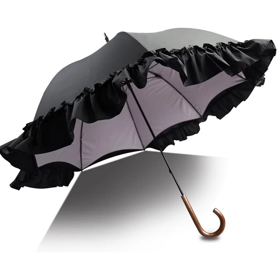 Women Umbrella Parasol Beach Garden Black Girls Umbrella Outdoor Mini Storage Windproof Uv Protection Quality Sombrinha Unbrella