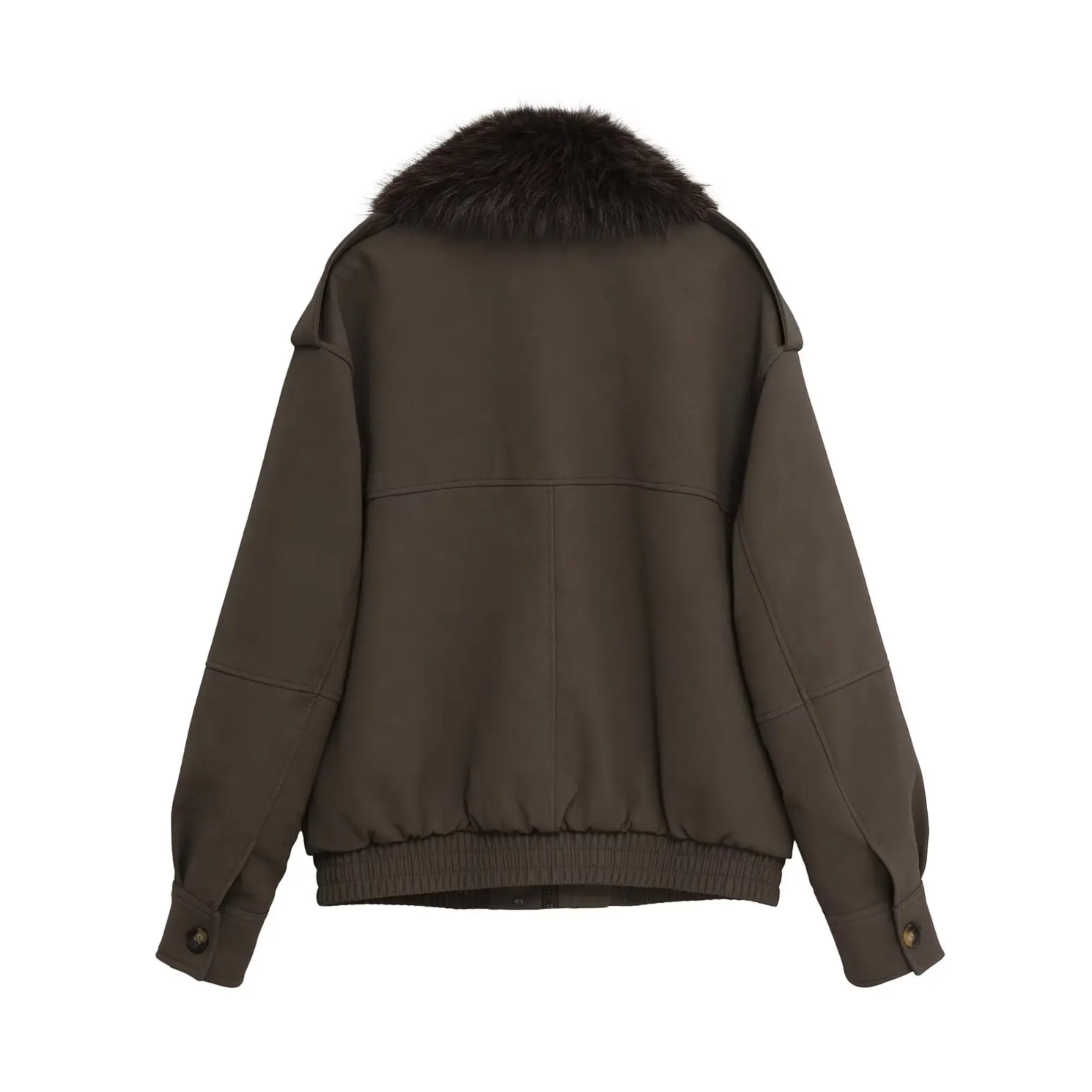 New Fashion Women's Winter Suede Jacket Casual Fashion Jacket Fashion Thick Long Sleeve Zipper Oversized Jacket Detachable Jacke