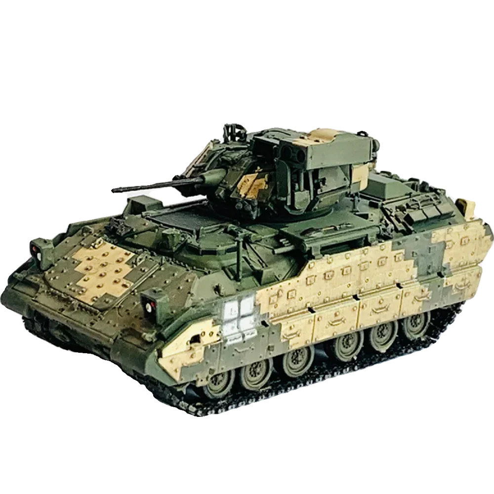 2024 New Weilong 63519 1/72 Scale Ukraine M2A2 ODS M2 Bradley Infantry Tank Finished Model Tank Emulation Collectible Toys Gift