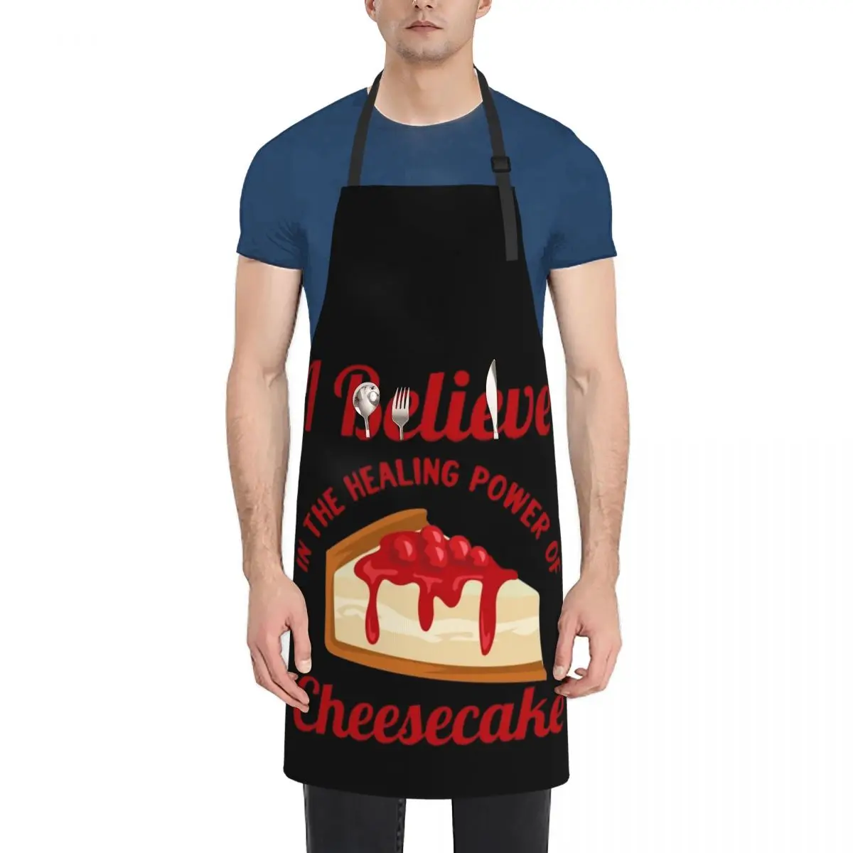 I believe in cheesecake healing powers Apron Kitchen Novel Kitchen Accessories Kitchen Things Nursing Chef jacket men Apron