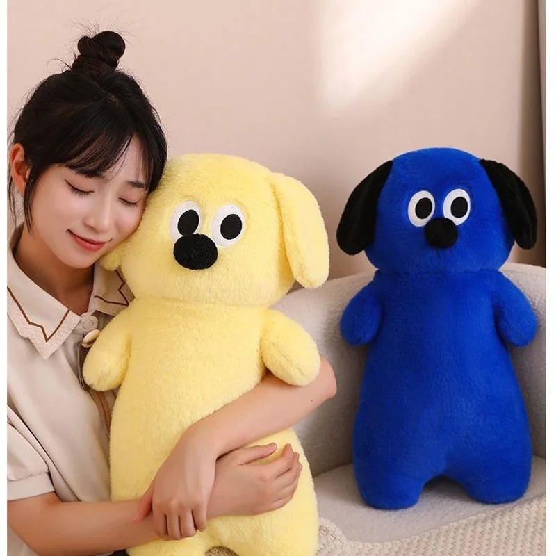 Dopamine Dog Plush Toy Cute Colorful Sleeping Puppy Doll Dog Plush Pillow Soft Stuffed Toy