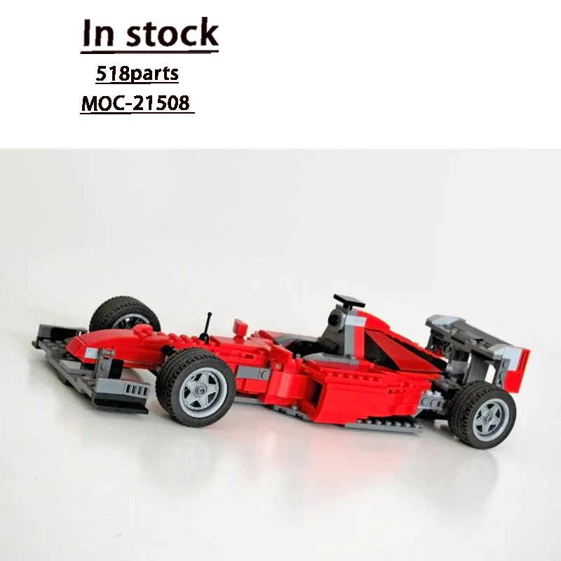 MOC-21508 نموذج مكعبات بناء سيارات السباق الرياضية الجديدة الكلاسيكية، 518 جزءًا، لعبة عيد الميلاد والكريسماس الإبداعية هدية للأولاد #1