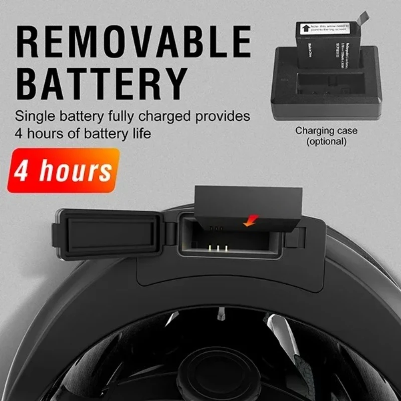 RAW3 Casco Inteligente Moto Cámara WIFI 1080P Bluetooth GPS - imagen 4