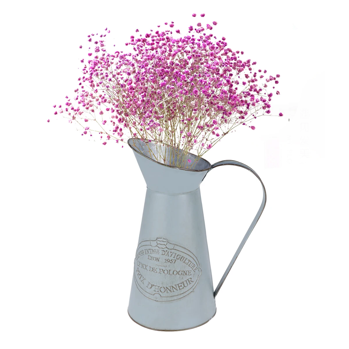 

Decorative Pot Metal Pitcher Vase Galvanized Flower Vintage Home Jug Rustic Style Wedding Aromatherapy Spa Dry Floral Greenery