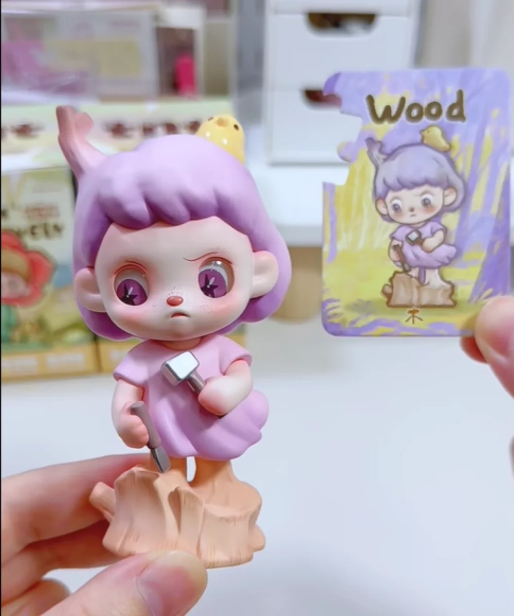 

Genuin Anmoo Listen Attentively Series Blind Box Lovely Desk Decoration Anime Figure Pvc Model Doll Mystery Box Trendy Toys Gift