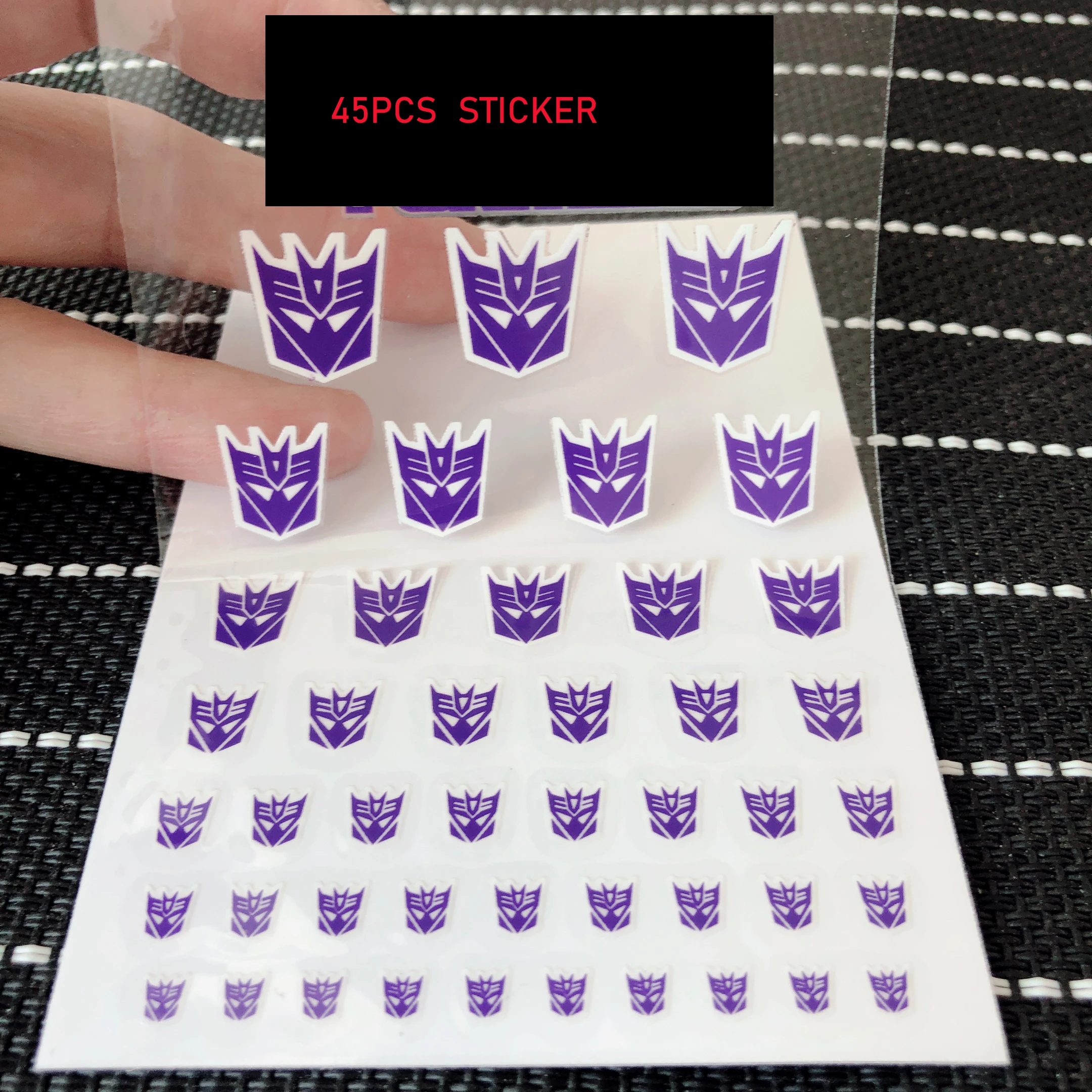 Dropshipping 4 Styles 45pcs Transformation robot toys G1  sticker Symbol Decal for Custom DIY Toys Accessories Decoration