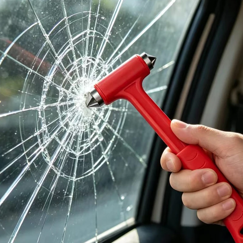 Mini Life Saving Escape Emergency Safety Hammer 2 in1 Car Safety Hammer Seat Belt Cutter Window Glass Breaker Car Rescue Tool