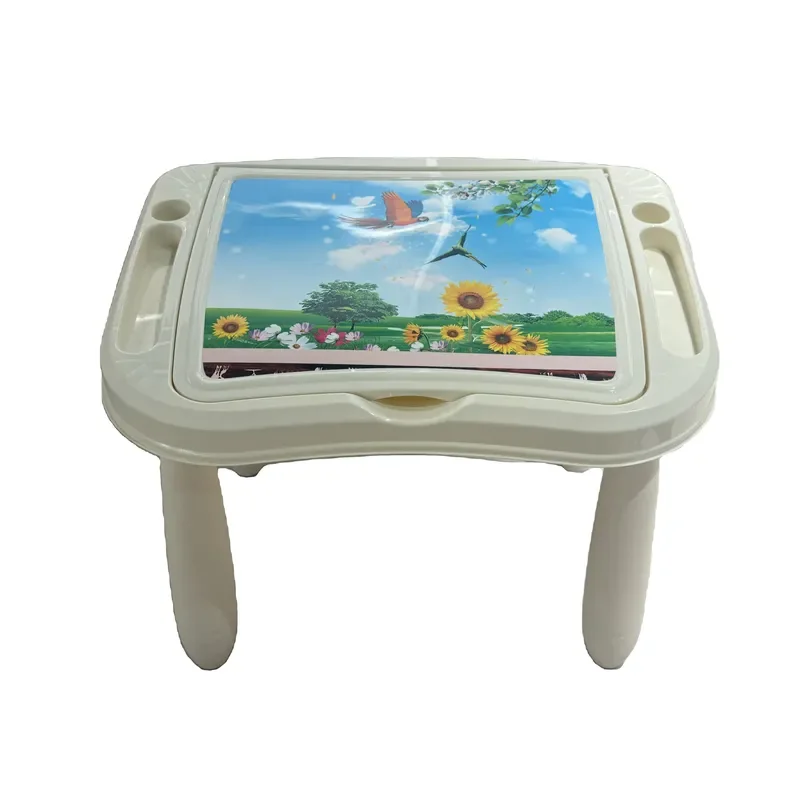 Multifunctional Plastic Kids Study Table Durable Injection Molded Children Desk for Learning and Drawing Activities at Home