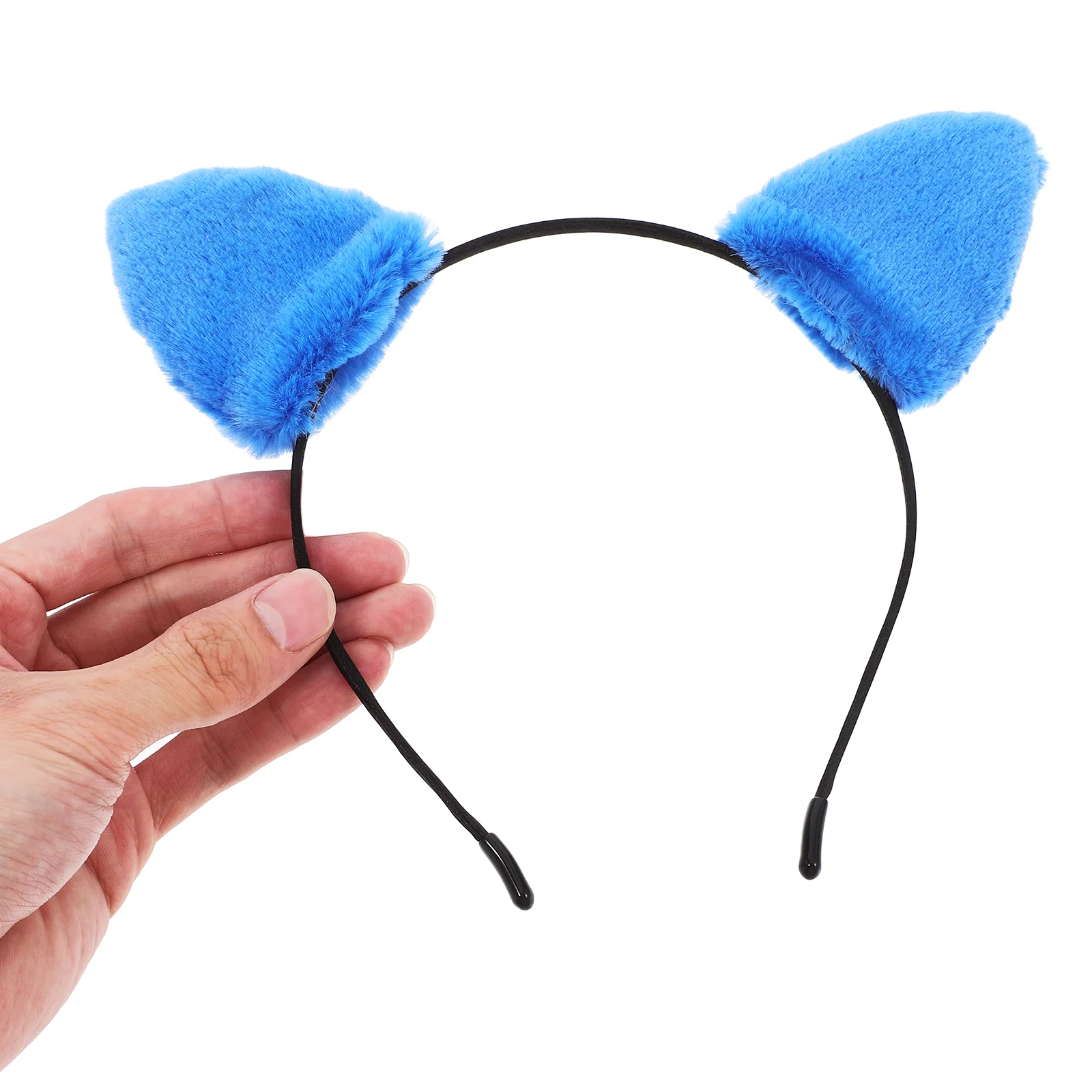 Oreilles de chat bandeau Costume femmes accessoires queue floue pinces à cheveux noires personnalisé pour adulte Aldult