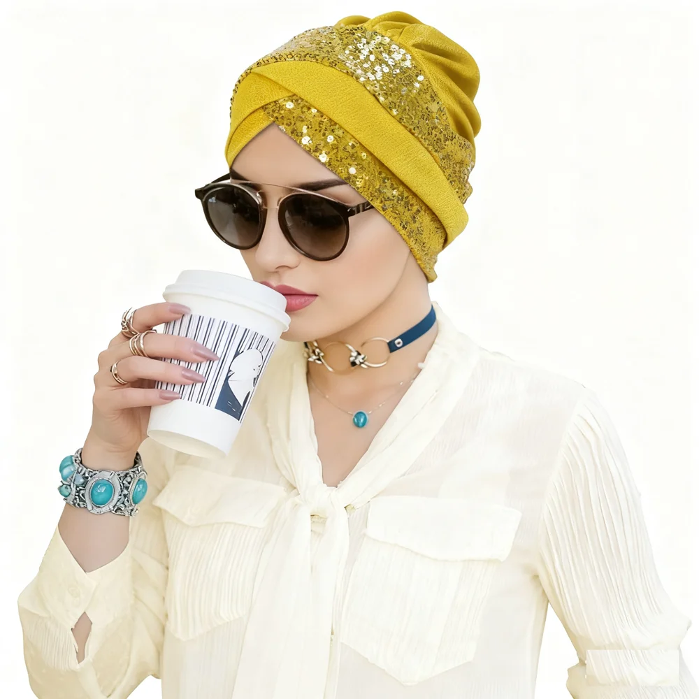 

Мусульманская шапка с крестом и блестками на лбу, индийская шляпа, тюрбан, женская шапка для химиотерапии, хиджаб, шапочка от выпадения волос, повязка на голову, платок, арабский чехол