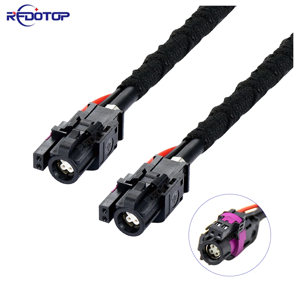 4+2 Pin HSD Black Code A Female to A Female Connector High Speed Data 6-Core Transmission Harness Wire HSD LVDS Cable 0.1M-10M