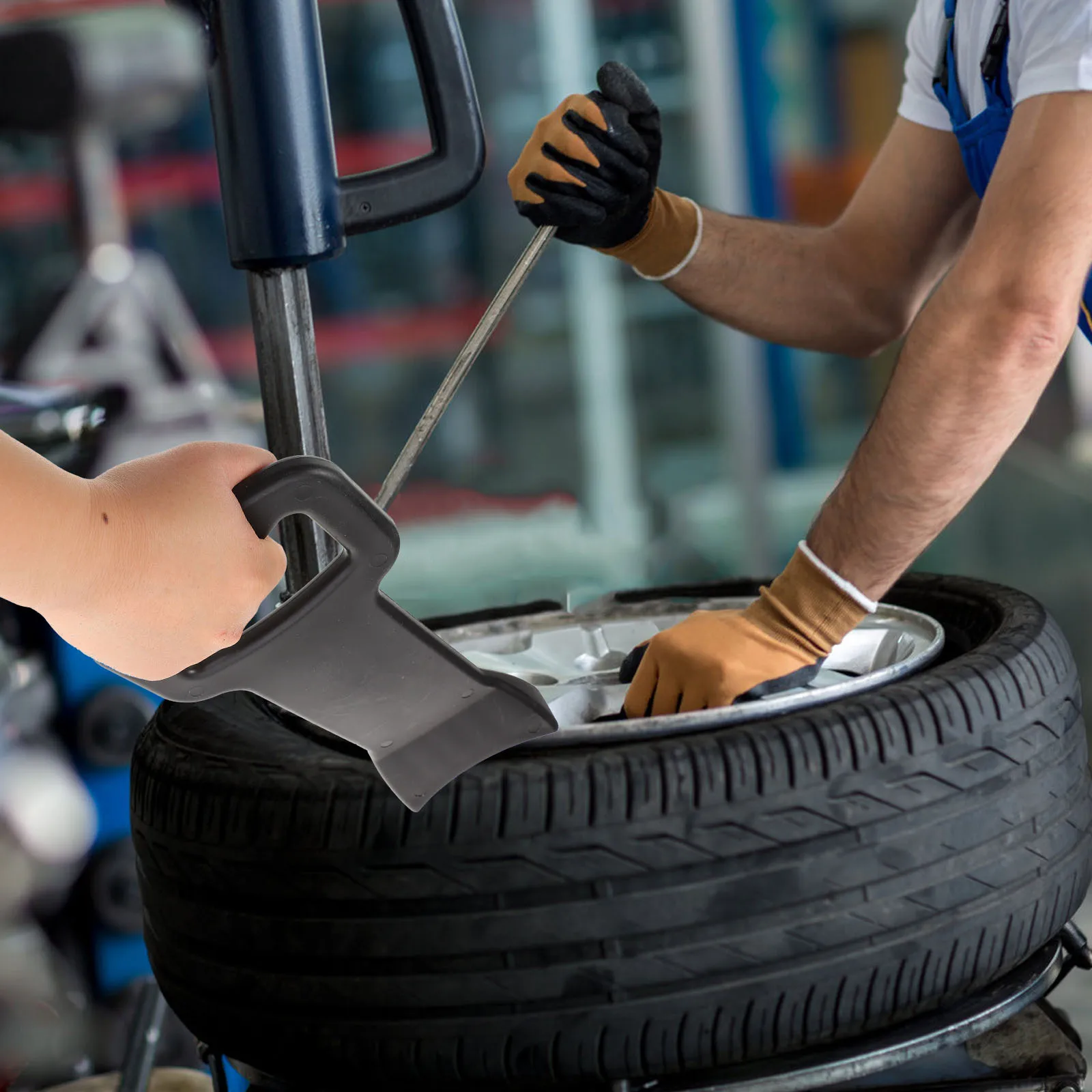 

Tire Mounting Tool Plastic Wheel Changer Mount Pad For Car Vehicle Tubeless Tire Installation Easy Fit All Models Repair