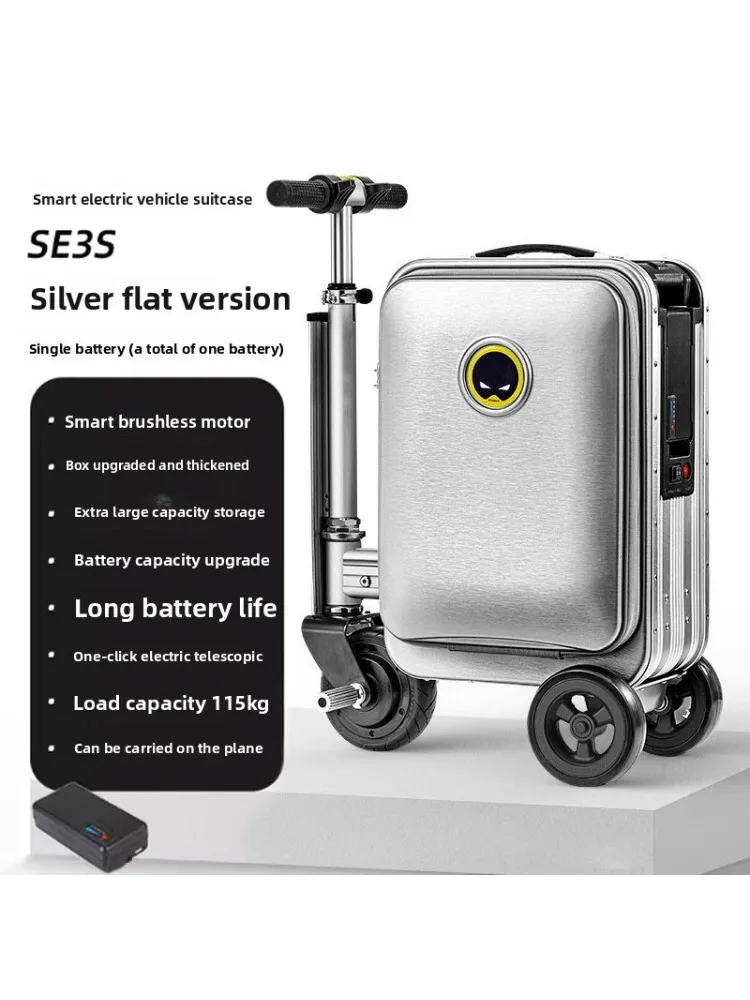 AliExpress Electric Suitcase Can Be Boarded Smart Cycling Suitcase 20-inch Trolley Case Seat Adults and Childr En's Transportation Artifact