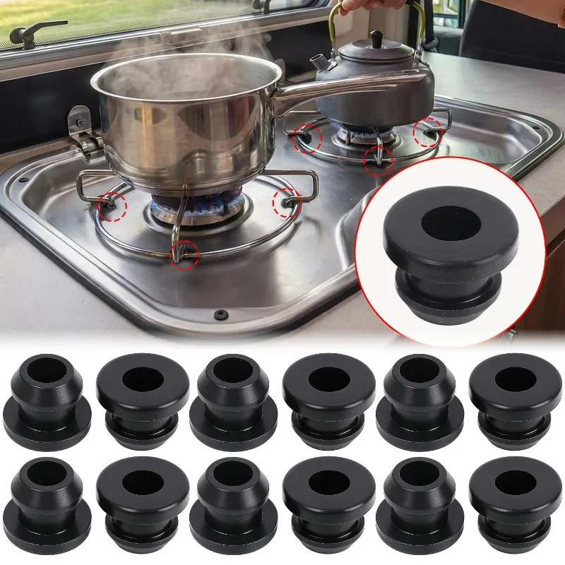 

Silicone Ring Effective Reduce Scratches for RV Stove Grommet High Temperature Resistant Silicone Protective Coil Grommet