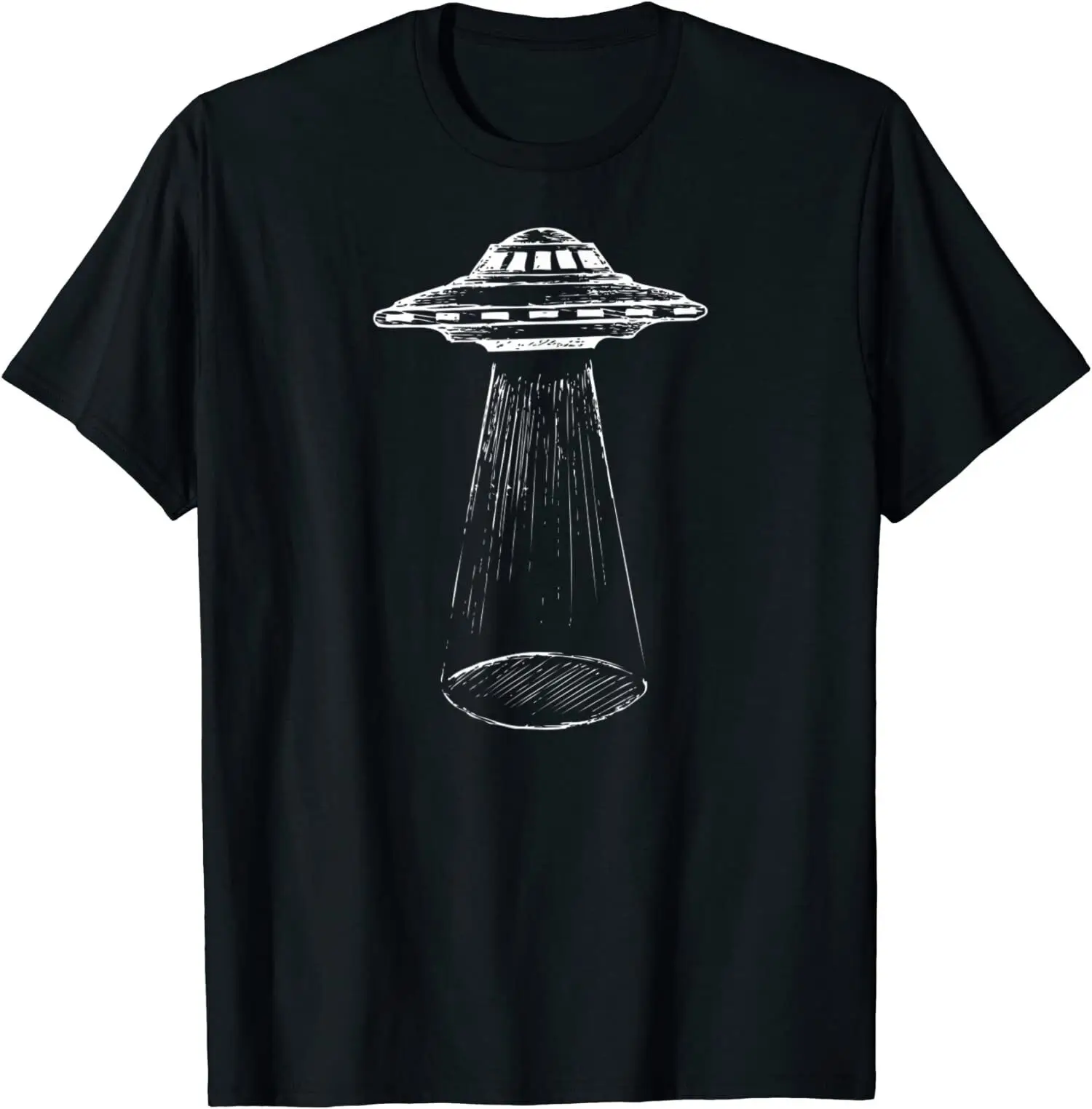 

NEW LIMITED UFO T-Shirt Alien Abduction Flying Saucer Spacecrafts Shirts S-3XL