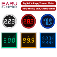 22MM AC 20-500V 0-100A LED Digital Voltmeter Ammeter Signal Lights 220V Voltage Current Meter Volt Amp Indicator Tester Detector