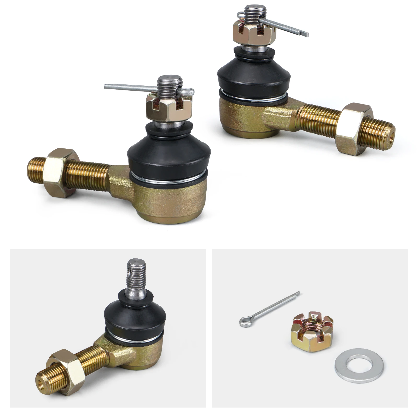 NICECNC 2/4 Stück für Yamaha Raptor 700 700R 2006-2023 YFZ450 YFZ450R YFZ450X ATV Spurstangenkopf-Sets, Kugelgelenk, wärmebehandelt – Detail 8
