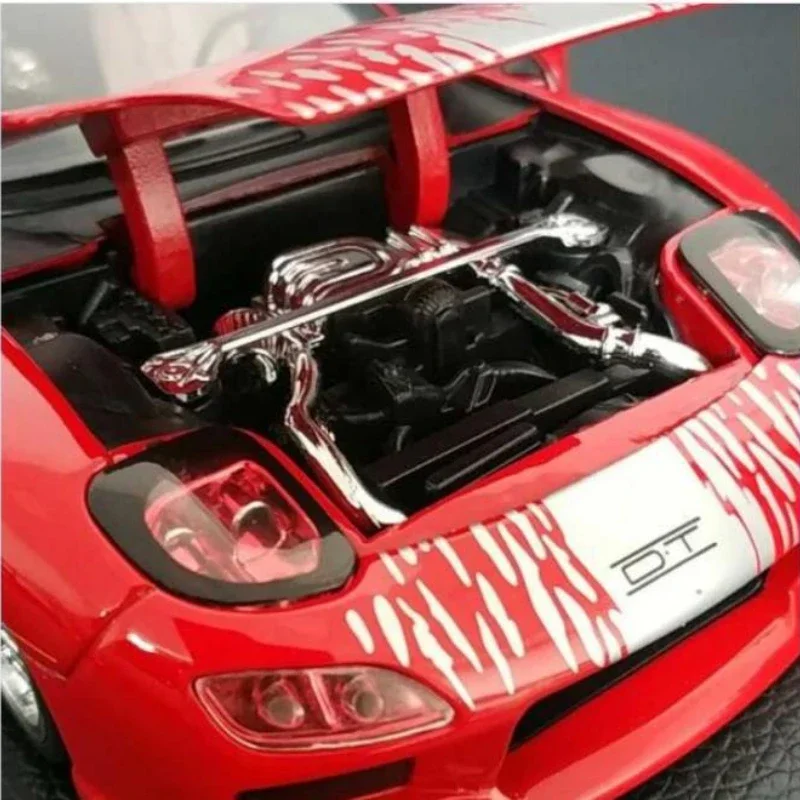 1:24 Mazda RX-7 alloy car model high simulation rally racing sports car toy sliding function car model J212