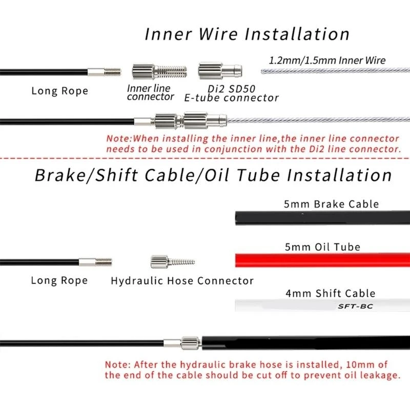  Universals Bike Cable Routing Sleeve Inner Wire Install Guide Tool Enduring