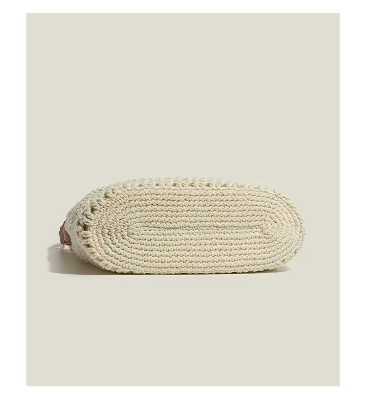 

2025 New Spring-Summer Women's Small Crossbody Bag - Niche High-End Woven Bag, Seaside Handheld Shoulder Bag for Casual Outings