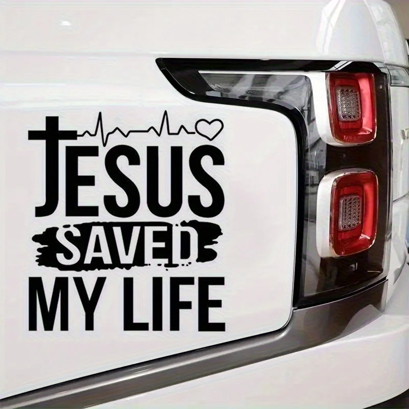 

"Saved My Life" Heartbeat Decals, Waterproof Vinyl Stickers for Laptops, Water Bottles, Cars, Windows & More