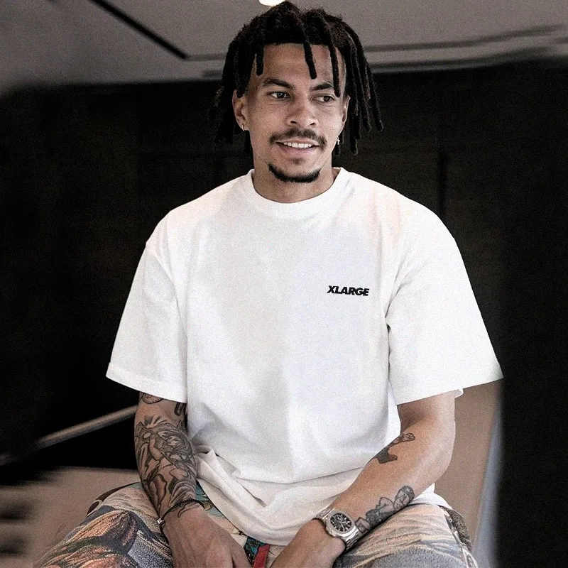 تي شيرت قطني بأكمام قصيرة ورقبة الهيب هوب برقبة هيب هوب أمريكية ثقيلة جديدة لعام 2025 للرجال والنساء #2