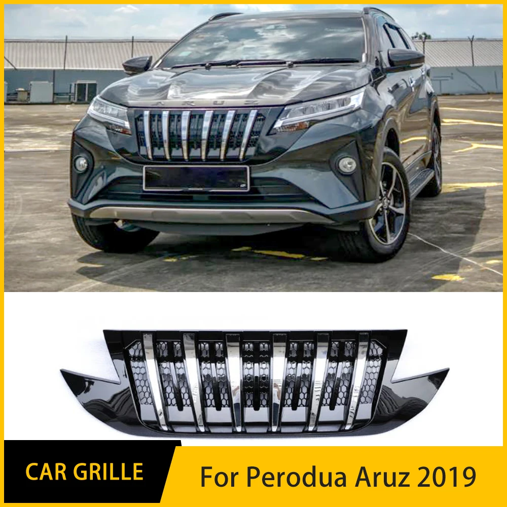 

Car Front Bumper Mask Radiator Grille For Perodua Aruz Grille 2019--2020 Year Racing Front Bumper Body Kit Accessories Diffuser