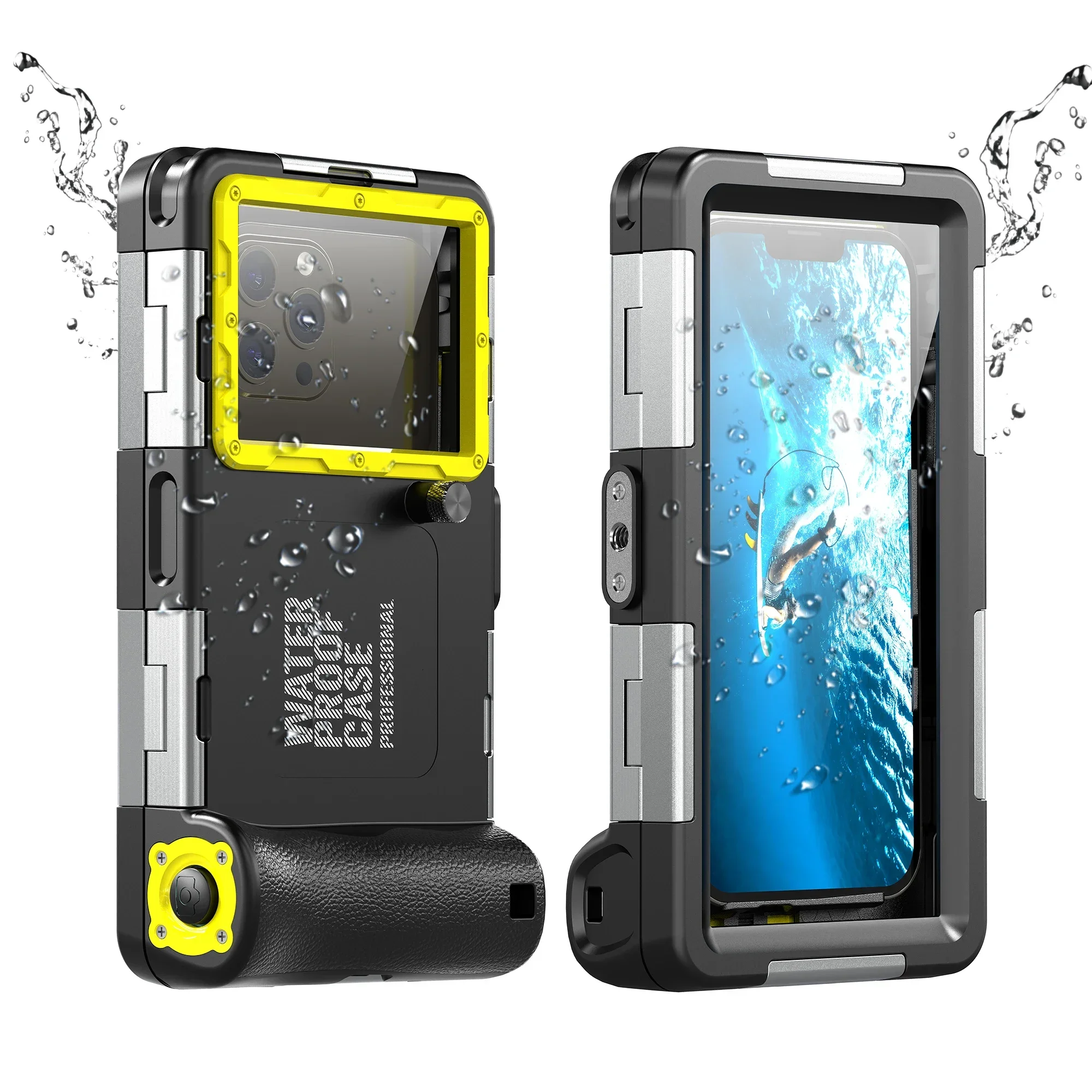 Shellbox Newly upgraded multicolor IP68 standard 15M/50ft diving/swimming photography professional diving waterproof Phone Case