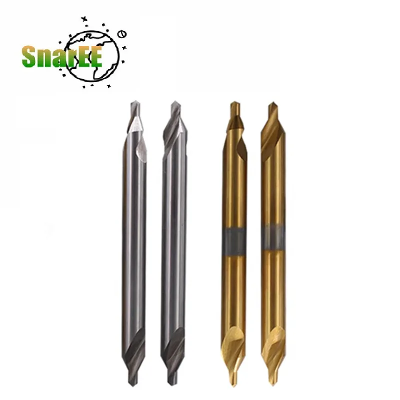 Lengthening Center Drill Bit Cobalt Containing Titanium Plating Spiral Center Drill Bit Steel Aluminum 100/150/200 Starting Dril