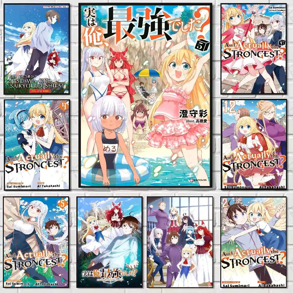 

Funny Anime I-I Actually The StrongestS Poster Suitable For Living Room,bedroom,bar,Hallway Bar Wall Art Prints Decoration Gifts
