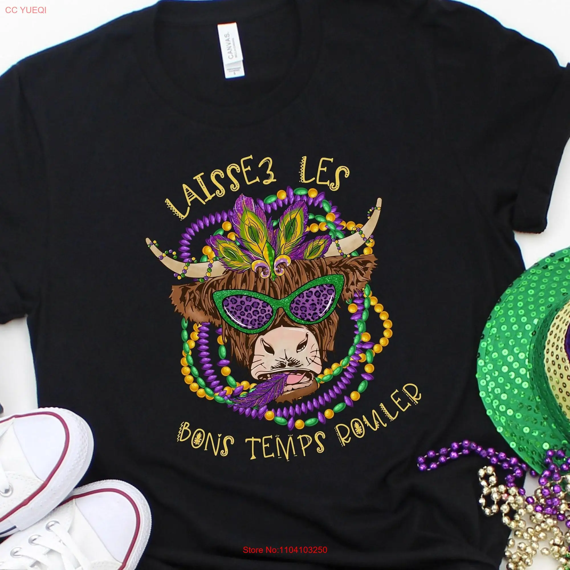 Mardi Gras Cow T Shirt NOLA Fat Tuesday Laissez Les Bons Temps Carnival Group Couples New Orleans Festival