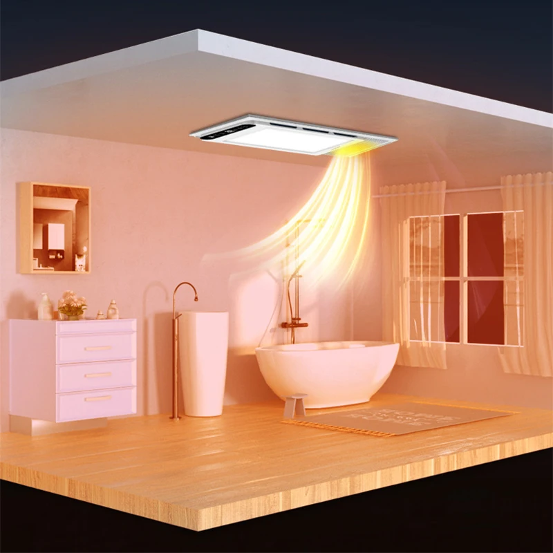 Wind Heating Exhaust Fan All-in-one Heater Bathroom Integrated Ceiling Lamp Bathroom Heater 2500W Bathroom Heater