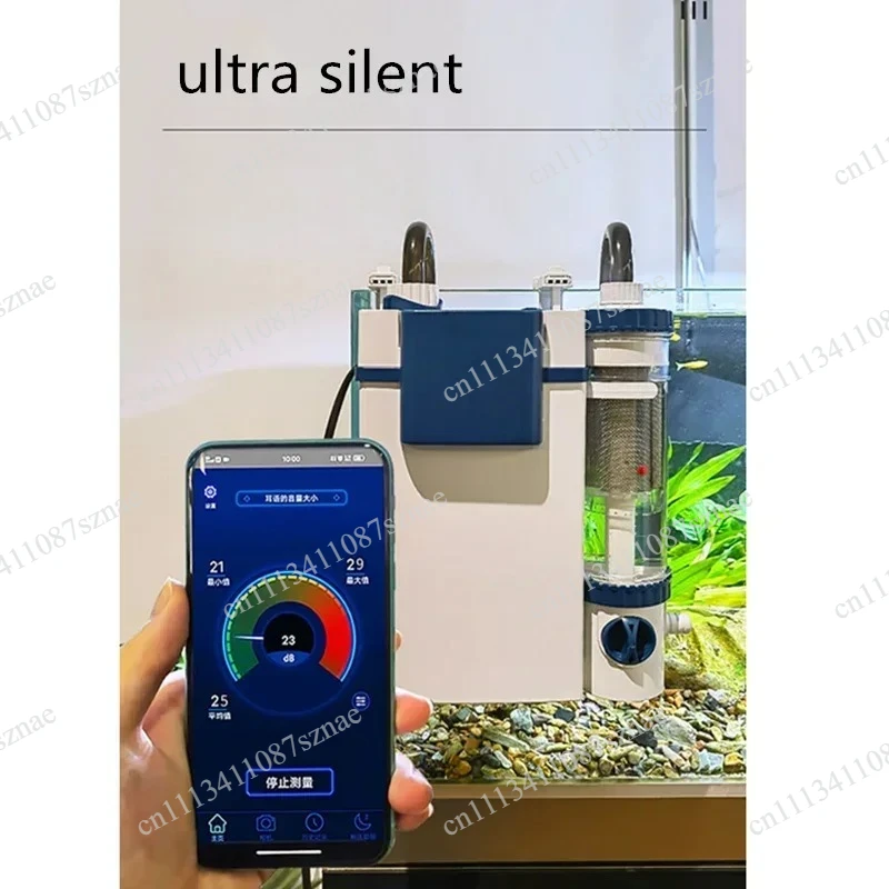 Wall-Mounted External Aquarium Filter Tank YBF-500, Hanging Fish Tank Filtration System for Clear Water view 3