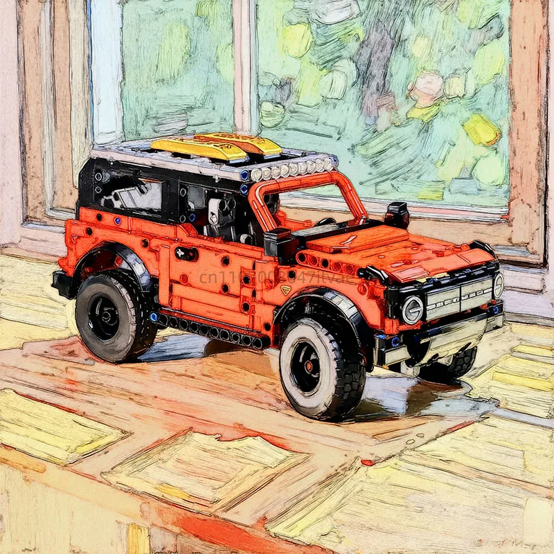 

900+ pcs building block toy car model building block assembly toy children's Birthday holiday Christmas gift