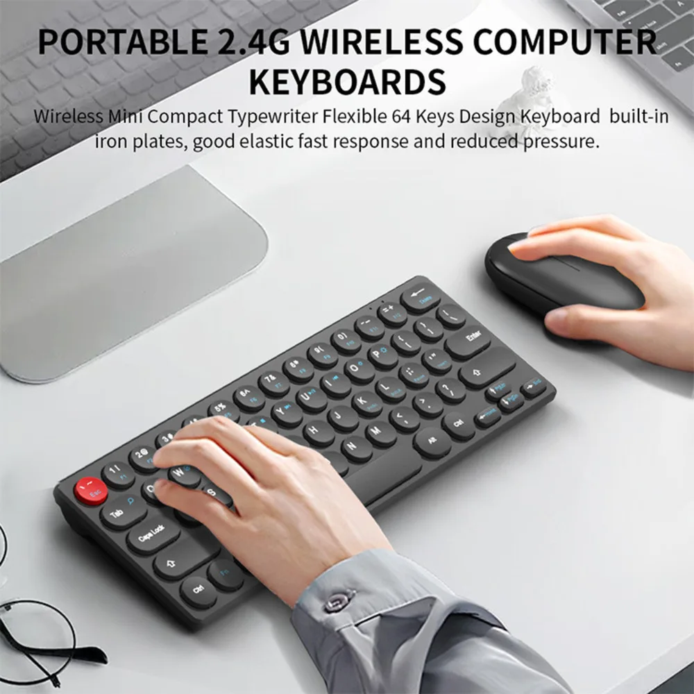 

Беспроводная клавиатура и мышь 2.4G+Bluetooth, комплект с бесшумными клавишами, портативный набор клавишных устройств для Windows/Mac/Android/iOS/Apple