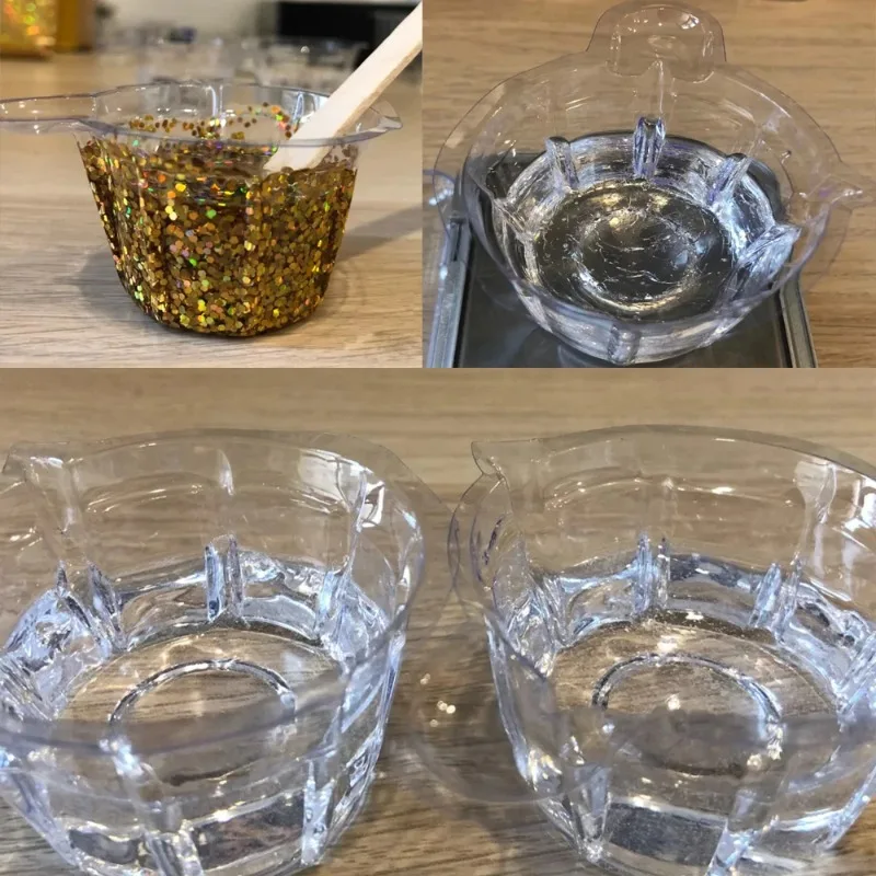 DIY Epoxy Resin Crafts Silicone Resin Mold Tool Plastic Disposable Cups Dispenser for Jewelry Making