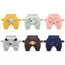 2024 New Baby Pants Fashion Spring Autumn Leisure Harem Trousers Cute Baby Boys Girls Big PP Pant Baby Cotton Pants For 3-36M