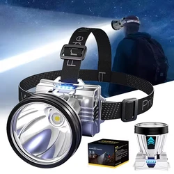 50000000LM Super Bright LED Flashlight Most Powerful Rechargeable Portable Lamp Waterproof Outdoor Light Fishing Camping Lantern