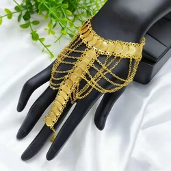 Islam Money Gold Plating Coin Bracelet Gold Color Unisex Arab Middle Eastern Charm Bracelet Jewelry