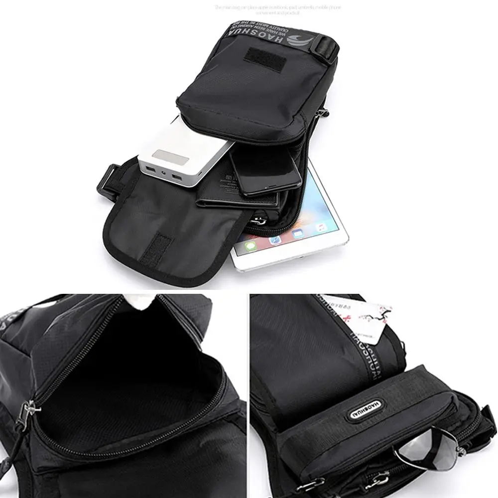 Motorcycle Rider Drop Leg Bag Waist Pack for Men Travel Waterproof Nylon Messenger Bum Belt Fanny Pack Thigh Bag