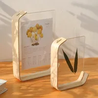 Acrylic Wooden Photo Frame Herbarium Display  Calendar DIY  Photo Frames For Wedding Party Picture Frame Photo Decor DROPSHIP
