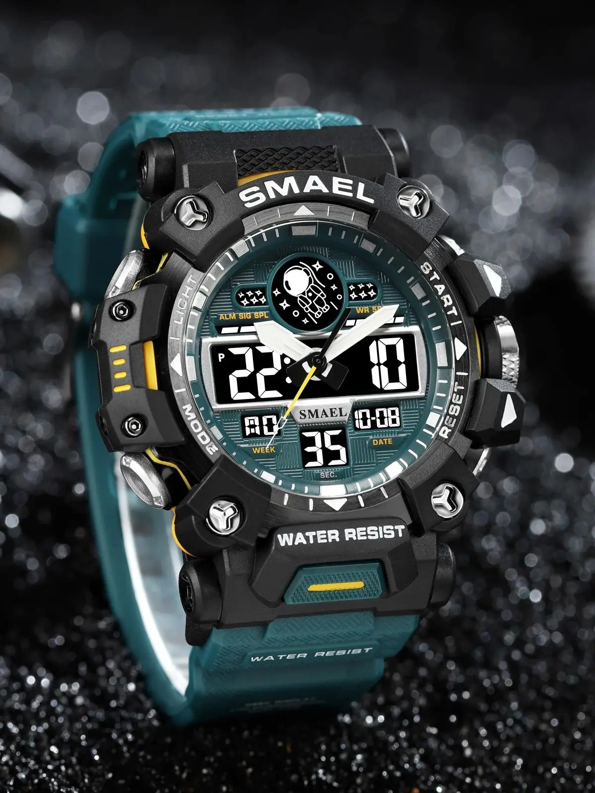 SMAEL Brand Men Sports Watch 50m Waterproof Digital Clock New Men Military Watch Army 8078 Quartz Watch Men Wristwatches