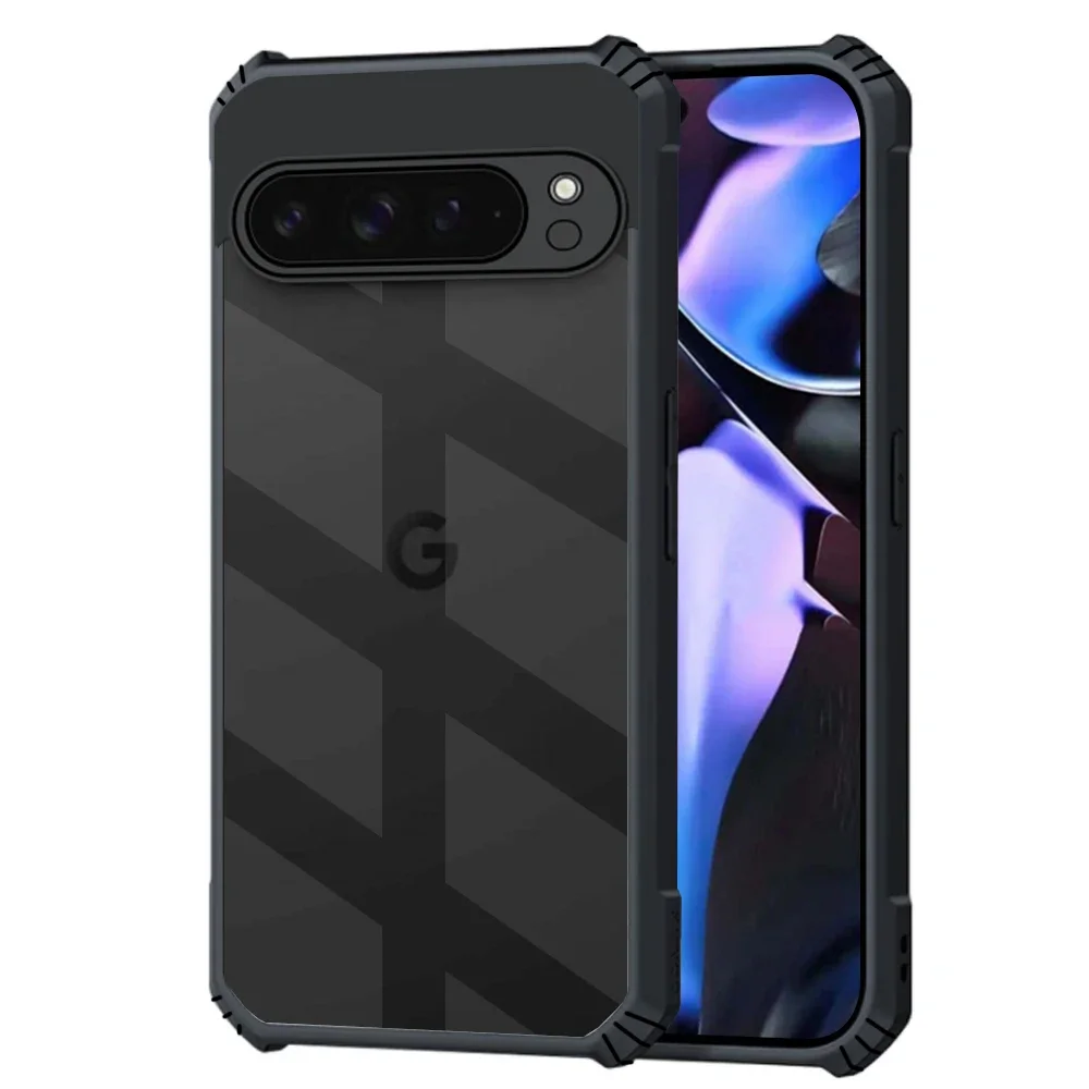 Custodia in acrilico trasparente per Google Pixel 9 Pro XL 5G 2024 Hard PC + TPU antiurto Shell Pixel 9 ProXL Pixel9 Pro 9Pro Pixel9Pro