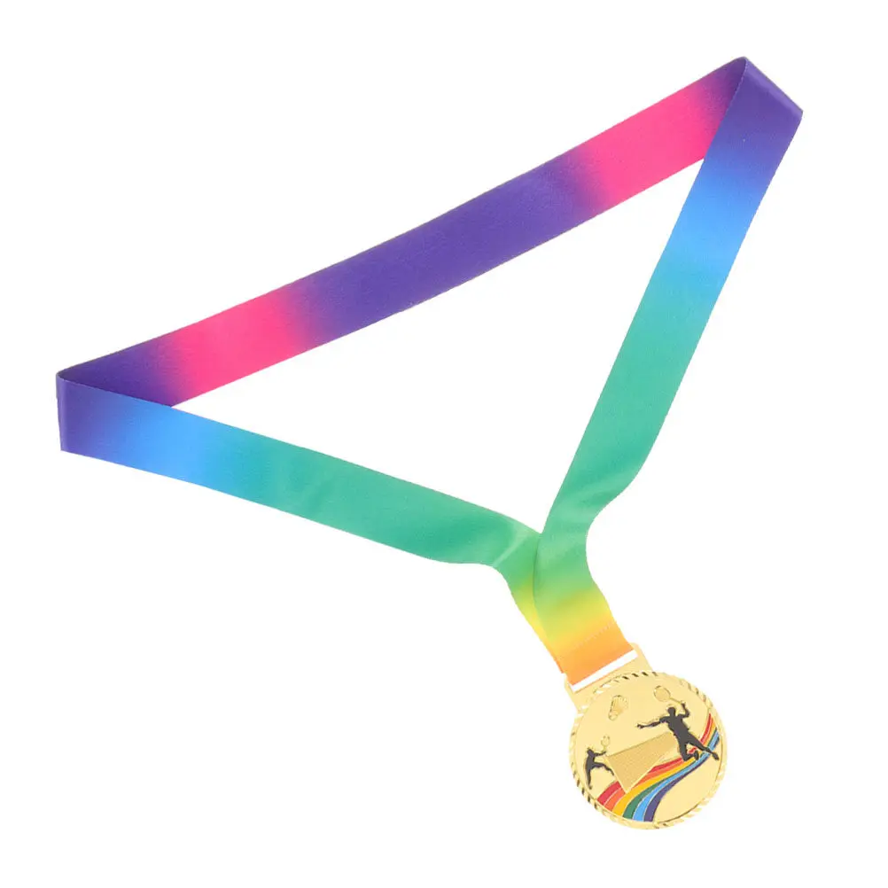 

Медаль для бадминтона с лентой, из цинкового сплава, награда для соревнований, элегантный компактный дизайн, спортивный сувенир, декоративный трофей для взрослых.