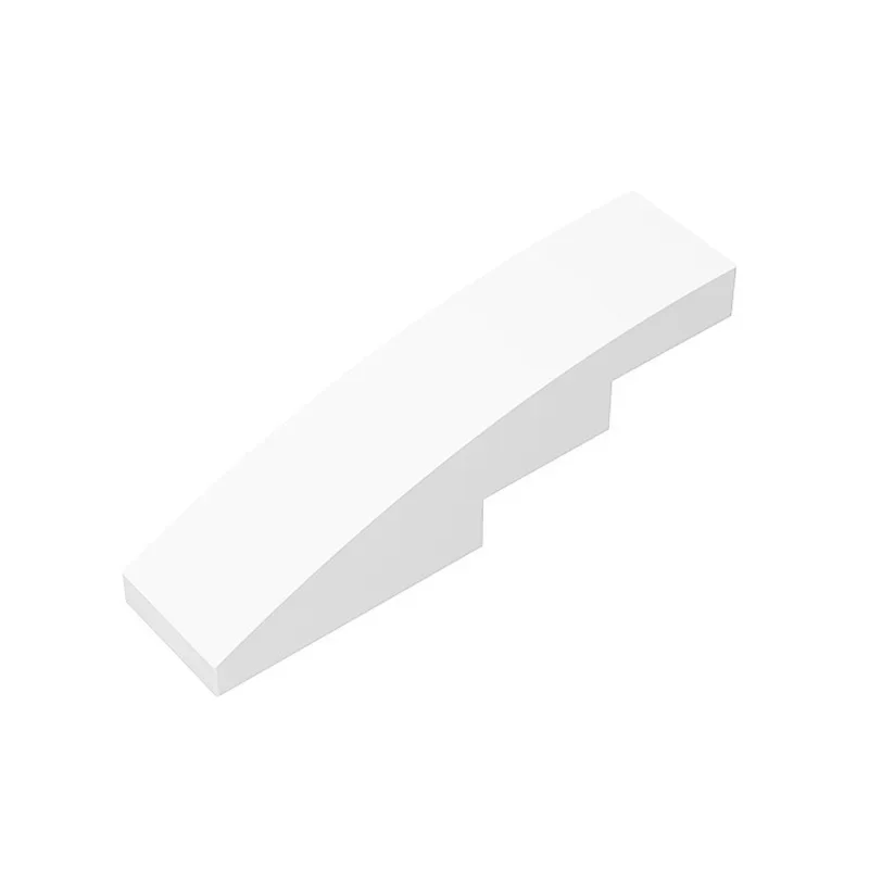 10PCS Parts Plate 11153 61678 Slope Curved 4x1 Building Blocks 100% Compatible DIY Bricks Toys