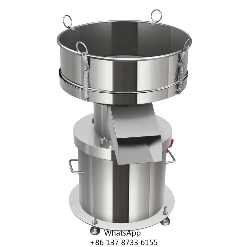 Electric Rotary Vibrating Sieve Machine Stainless Steel 304 High Precision Small Round Separator For Flour Coffee Powder
