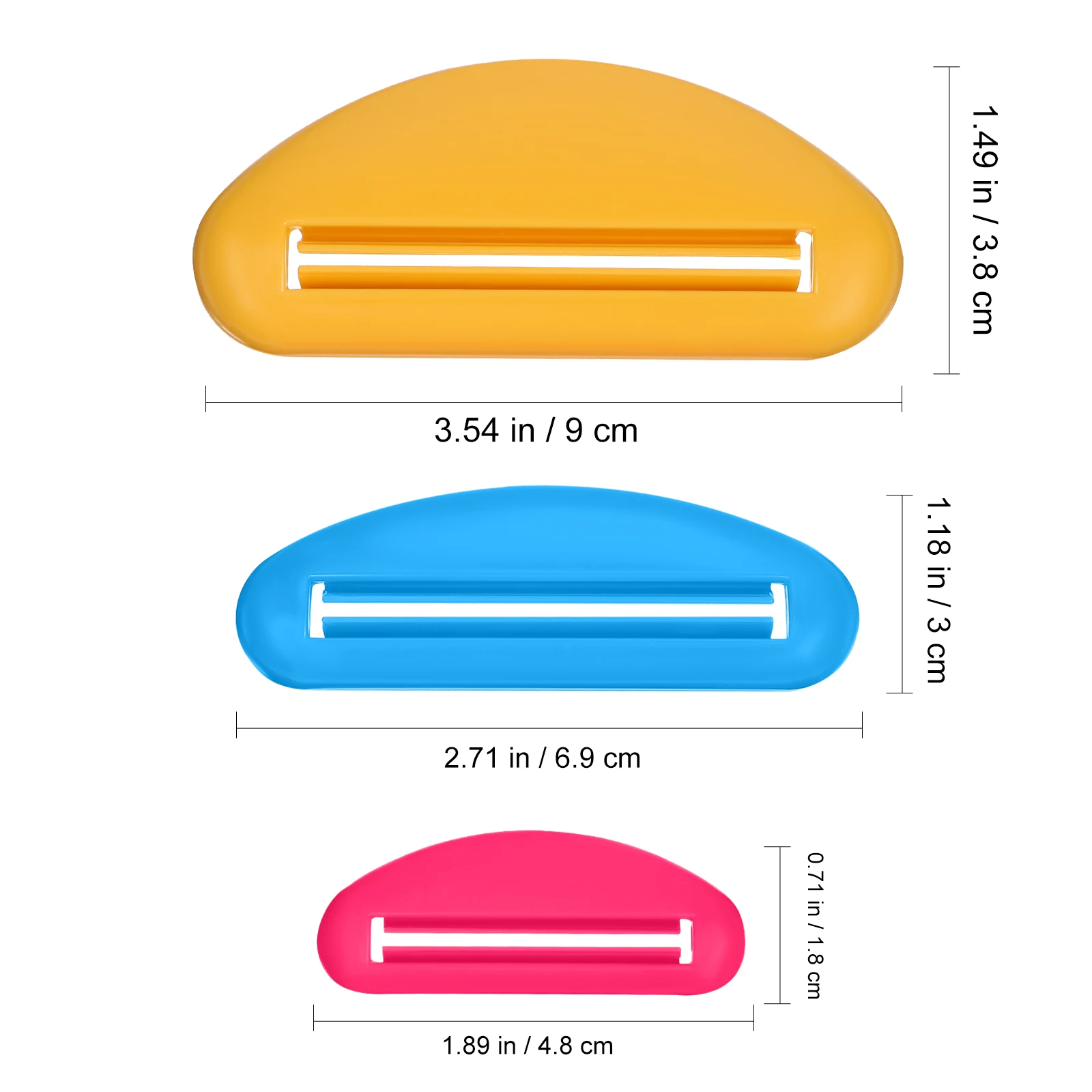 

18 Pcs Toothpaste Squeezer Tube Dispenser Plastic Tool Bulk Accessories White Color Kitchen Bathroom Salon Use Durable Safe