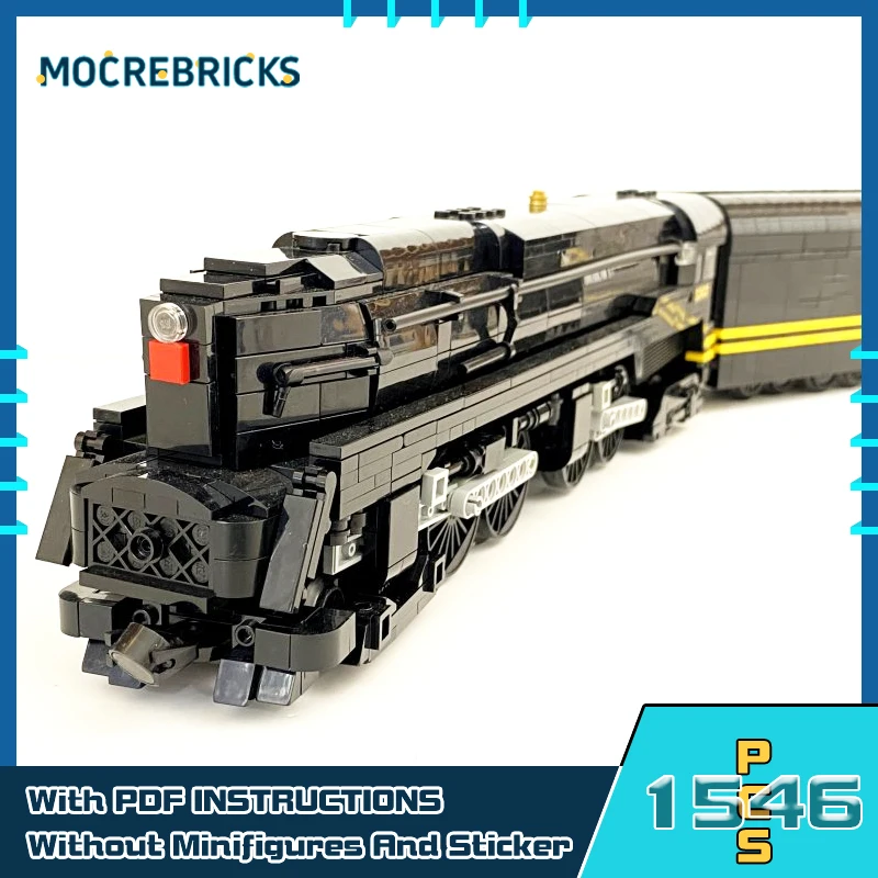 City Traffic Steam Locomotive Pennsylvania Railroad T1 MOC Building Blocks High-Tech Assembly Model Bricks Toys Kid Gifts