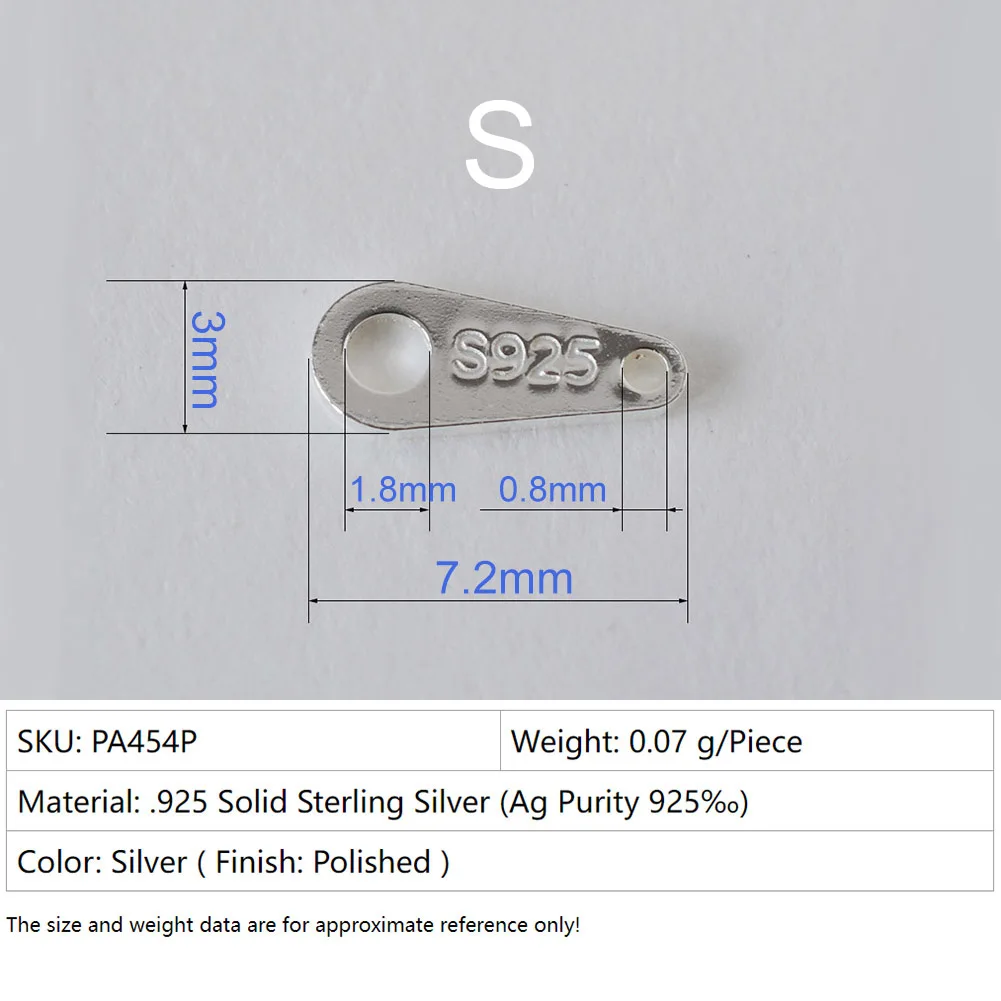 الفضة الاسترليني سلسلة صغيرة علامة التبويب نهاية العلامات المشبك موصل صنع المجوهرات، النتائج مجوهرات العلامة الفضية